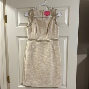 Lilly Pulitzer Cream Sleeveless Dress